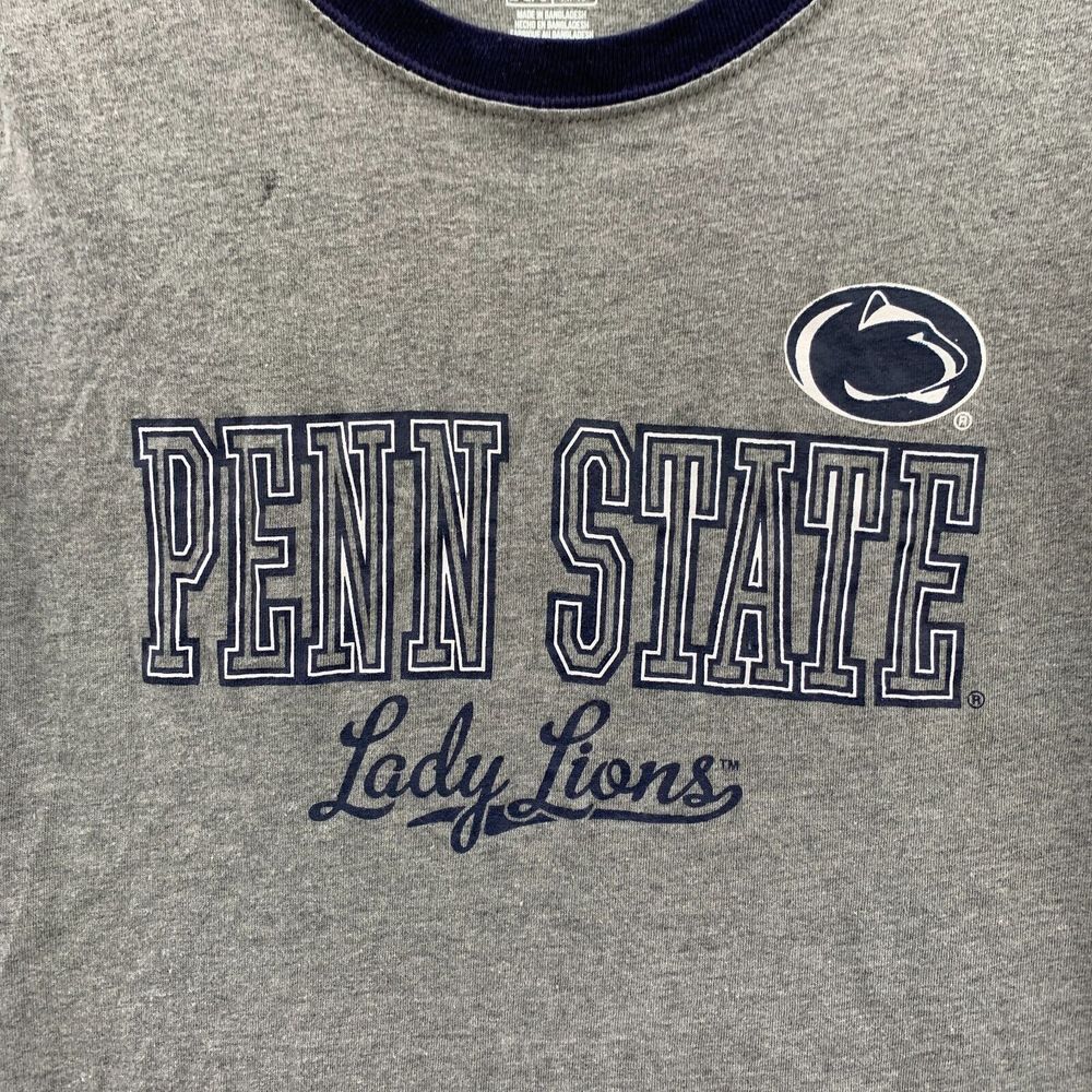 PENN STATE Shirt Womens Large Top Short Sleeve Gray NCAA* - Picture 6 of 12